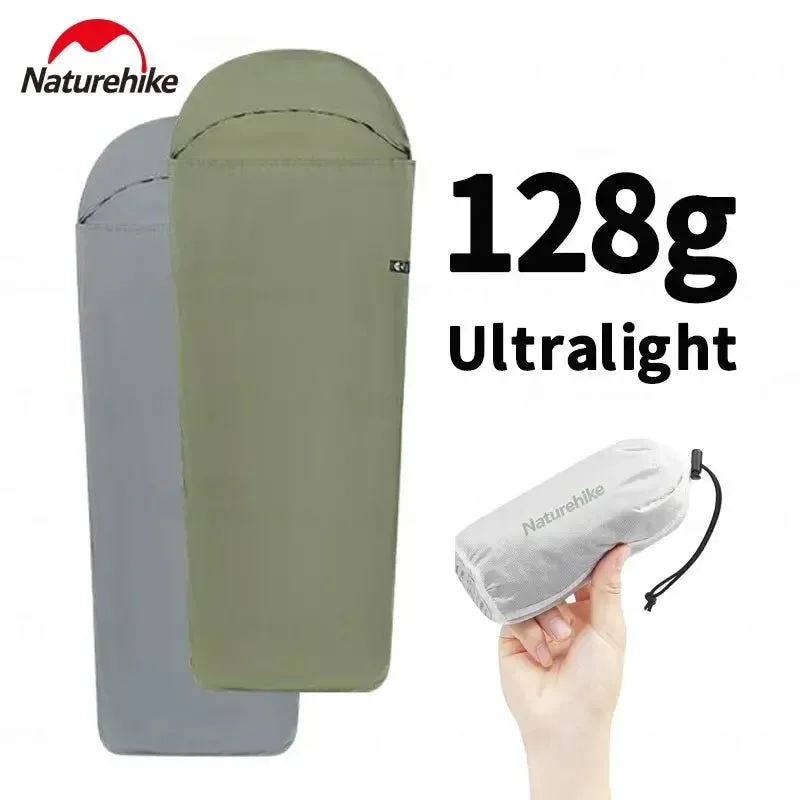 Functional Naturehike Ultralight Stretch Envelope Sleeping Bag Liner – 128g Matte Nylon Super Long for Adults Over 2m 80×210cm Smart