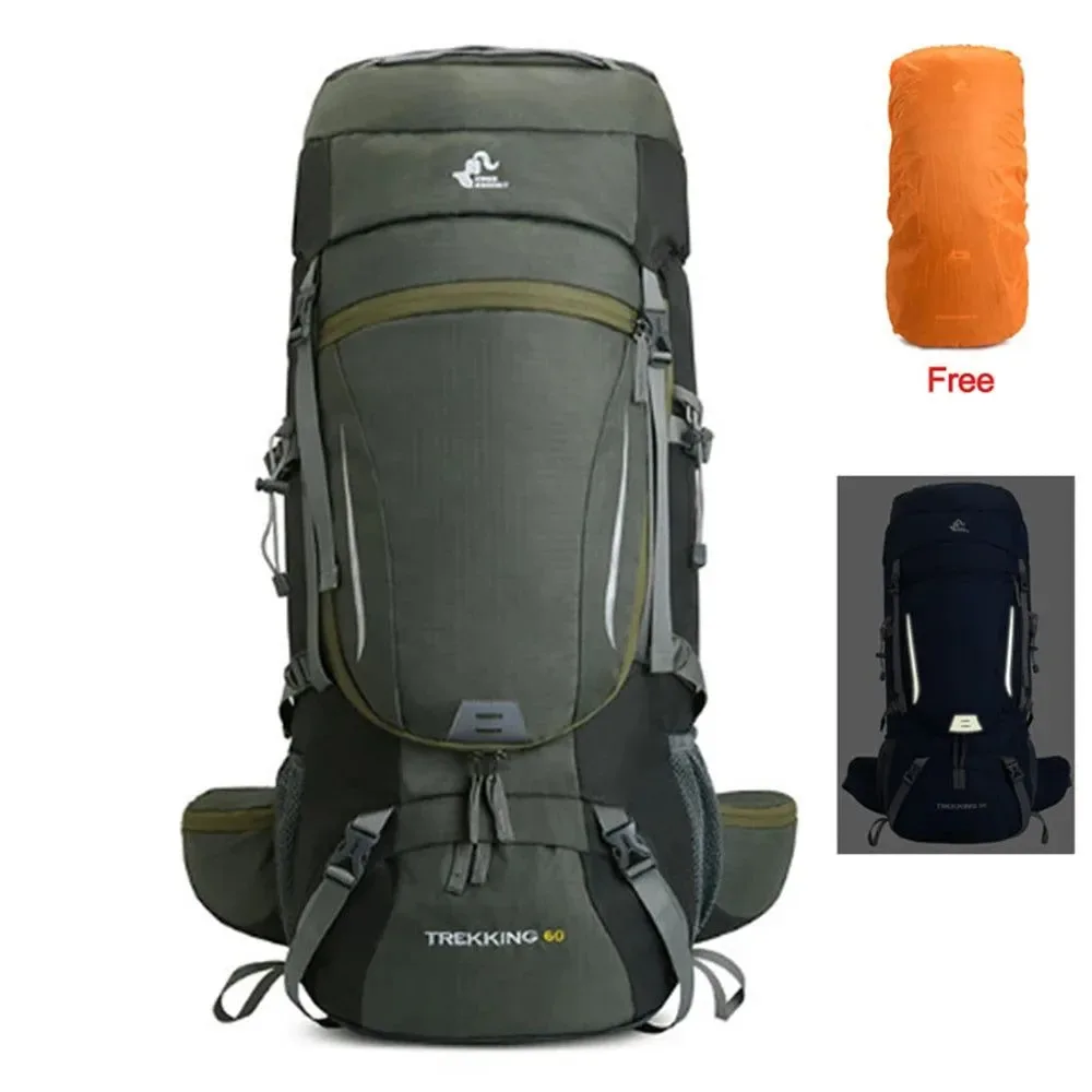 Traditional Men’s 60L Large Hiking Mountaineering Backpack Outdoor Sport Rucksack for Camping and Climbing Luxury