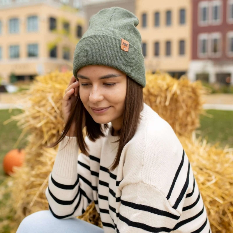 Effective Green Classic Beanie Comfortable
