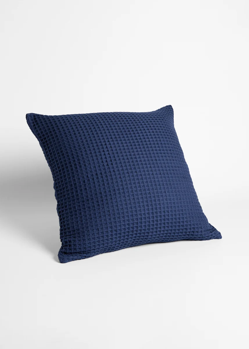 Quality Foxford Honeycomb Cushion Navy- Large Certified