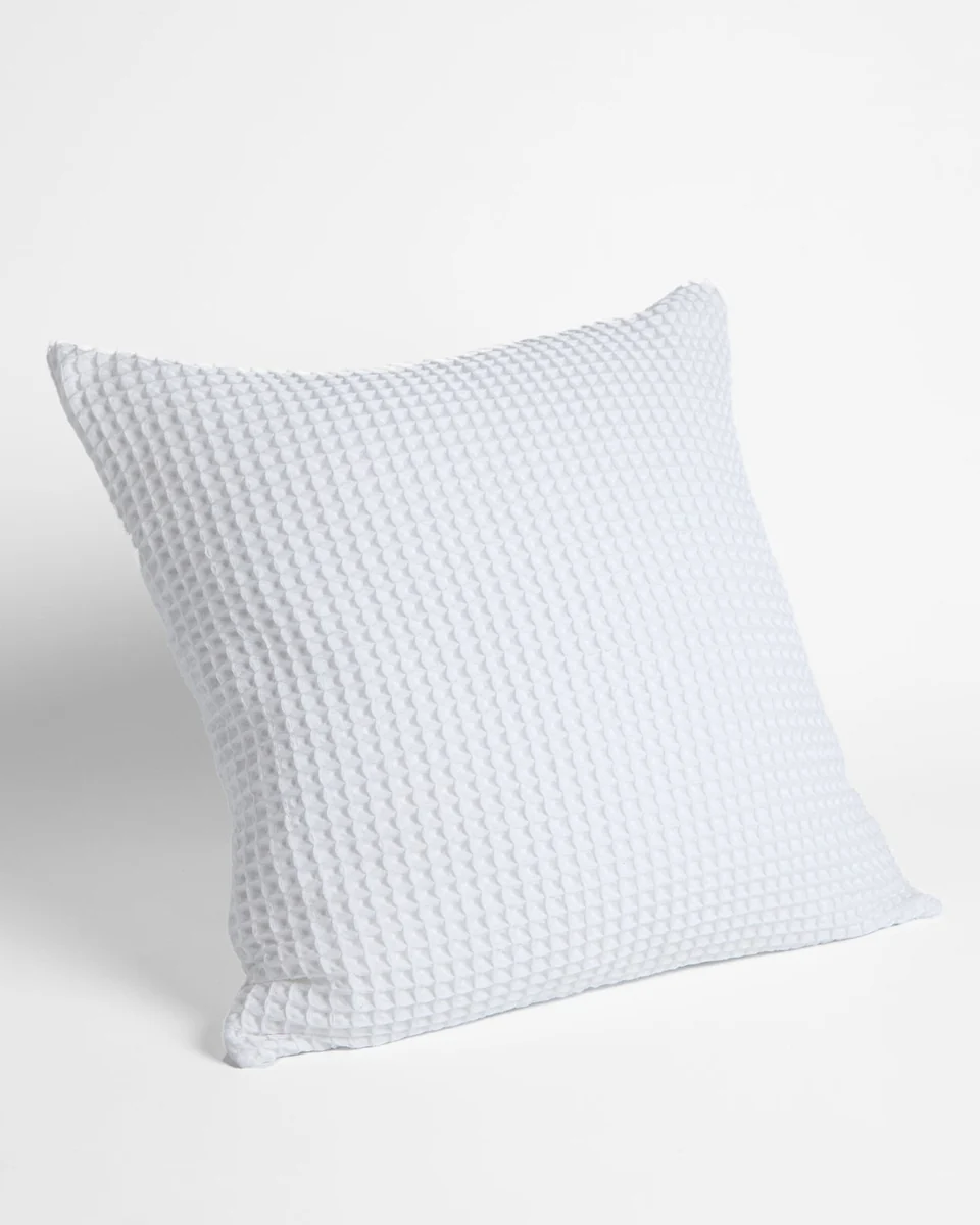 Trusted Foxford Honeycomb Cushion White- Large Classic