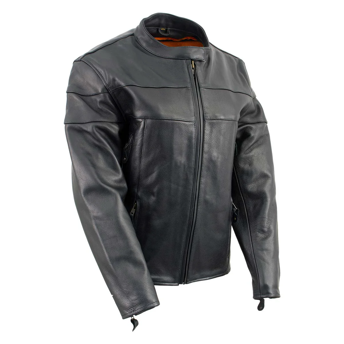 Elite Milwaukee Leather SH7083 Women’s Black Euro Racing Vented Leather Jacket with Side Stretch Selected