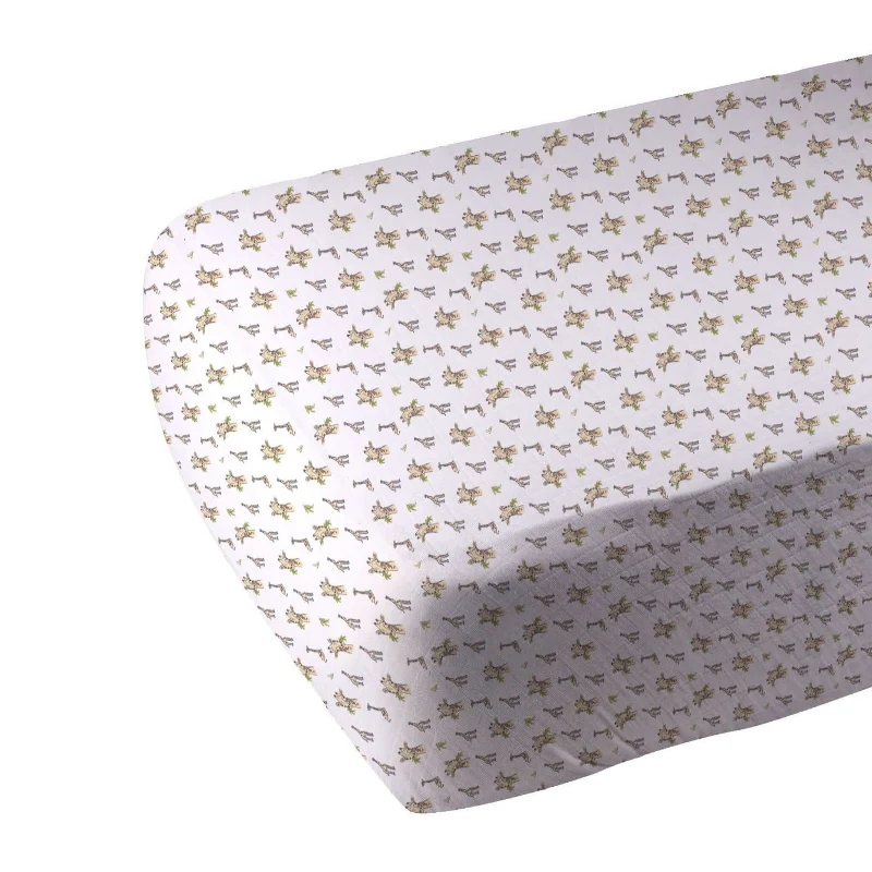 Optimized Giraffe Muslin Sheet Soft