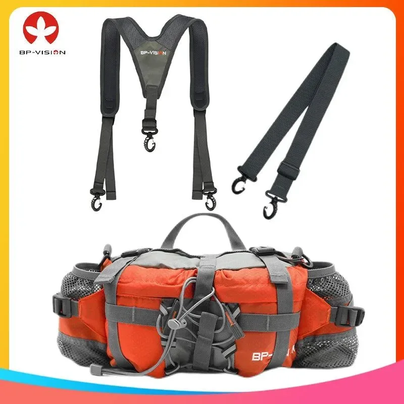 Reliable Outdoor Waterproof Waist Bag – Nylon Fanny Pack for Hiking Cycling Camping and Mountaineering Unique
