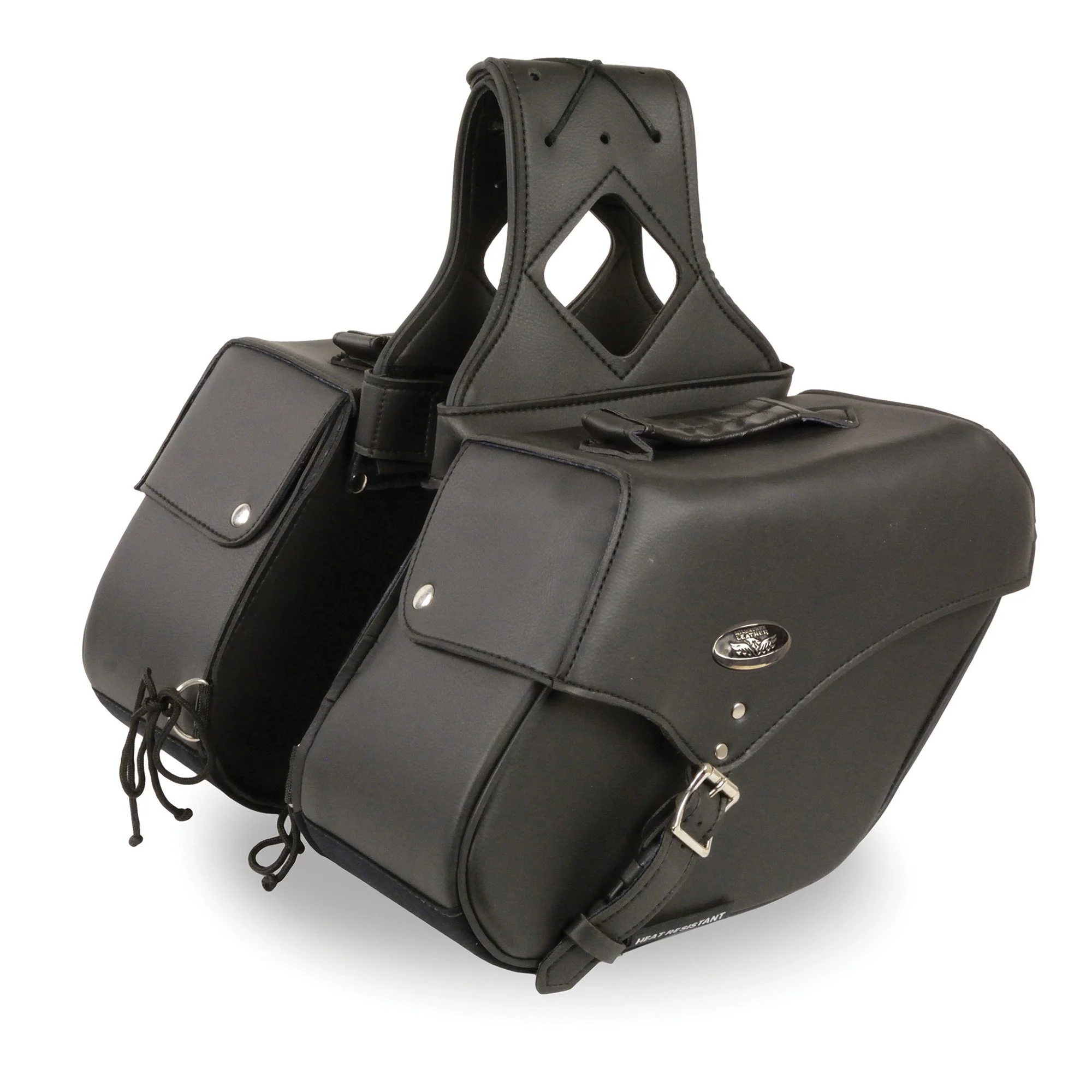 Top-Quality Milwaukee Performance SH66801ZB Medium Zip-Off Single Strap PVC Throw Over Saddlebags Durable