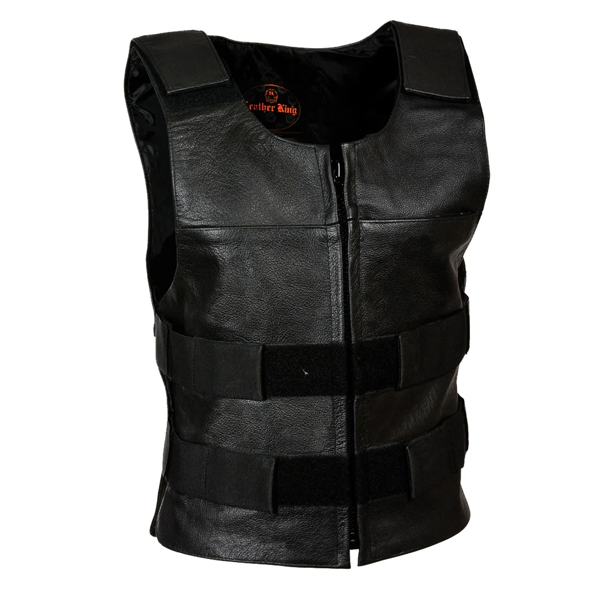 Long-Lasting Milwaukee Leather SH1367LZ Women’s Black Leather Swat Style Rider Vest w Plain Back Panel for Club Patches Efficient