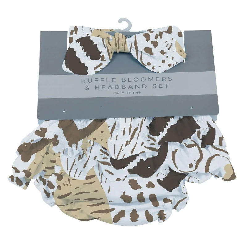 Original Design Animal Print Ruffle Set Certified