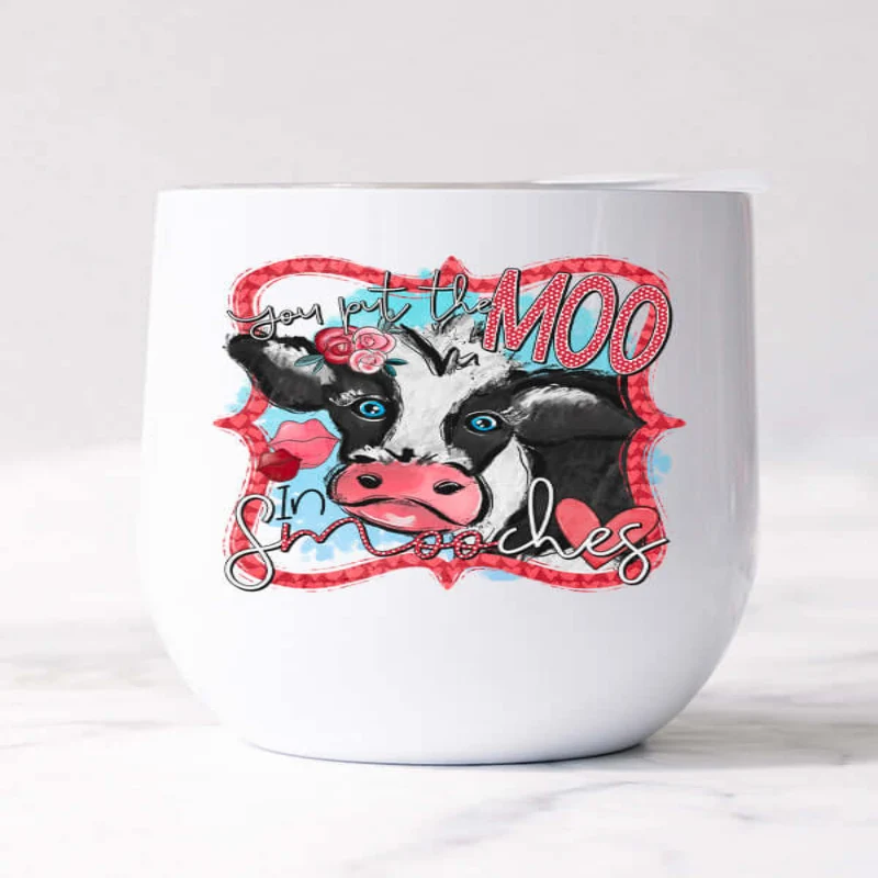Smooth Valentine Moo Wine Cup Practical