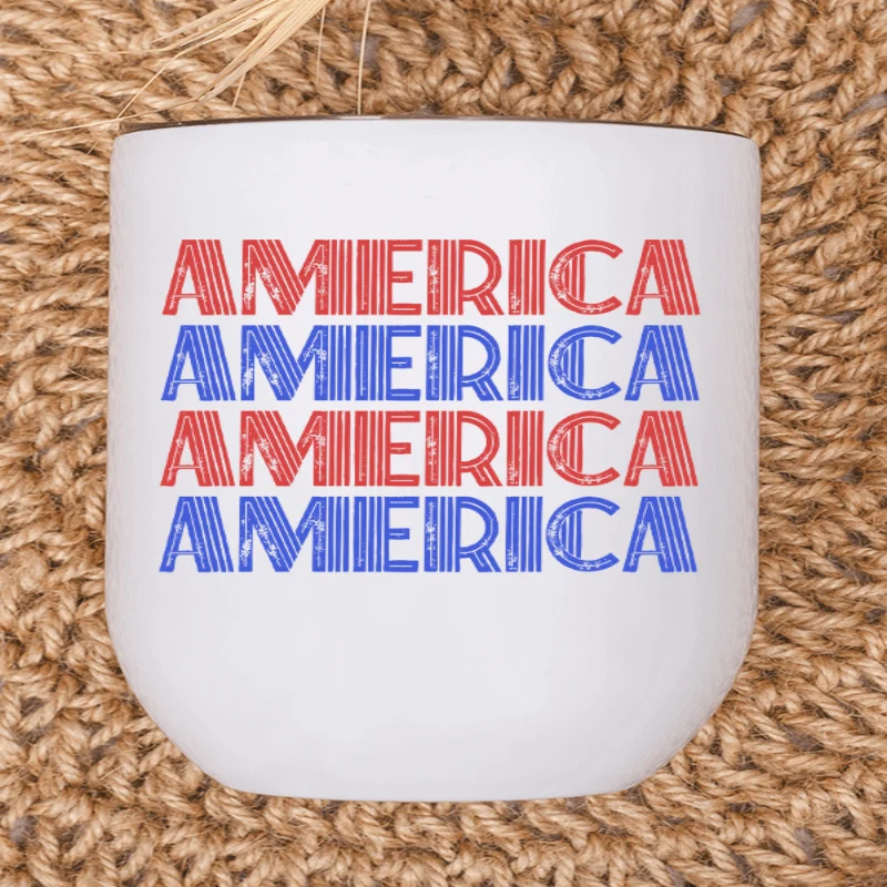 Pure Patriotic America Wine Tumbler High-Grade