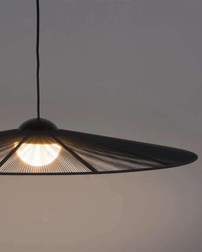 Detailed Pendant Light Belle- Large Black Luxury