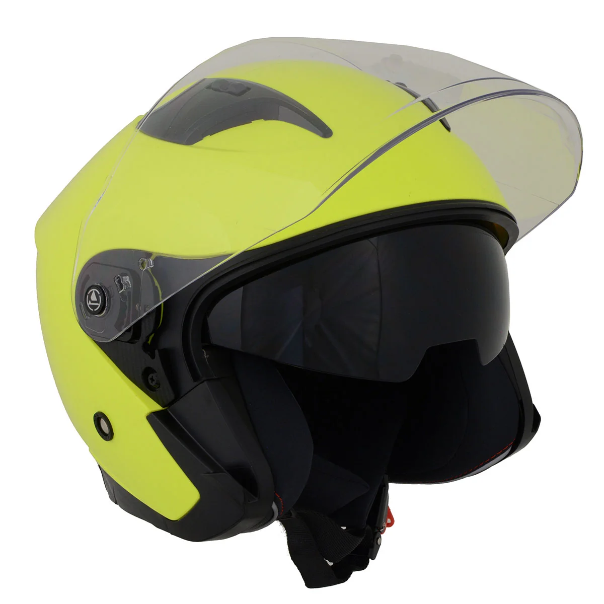 Breathable Milwaukee Helmets MPH9823DOT Shift Open Face 3 4 Neon Yellow Helmet Biker w Drop Down Visor Optimized