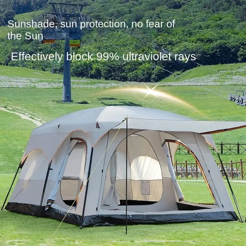 Verified Outdoor Camping Tent – 2 Bedrooms 1 Living Room 201T Polyester 3 Sizes Small Medium Large Advanced