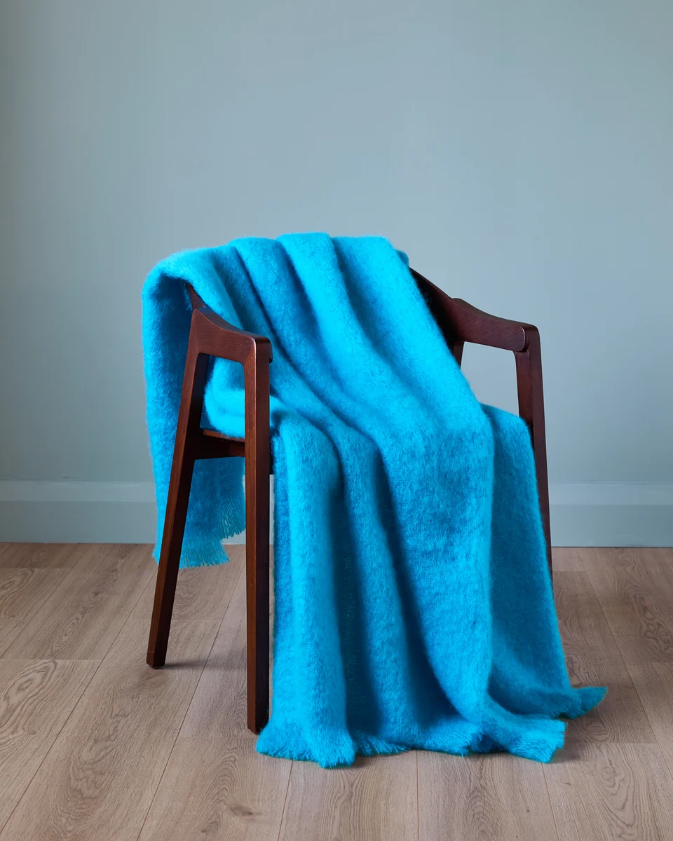 Durable Foxford Boyne Mohair Throw Certified
