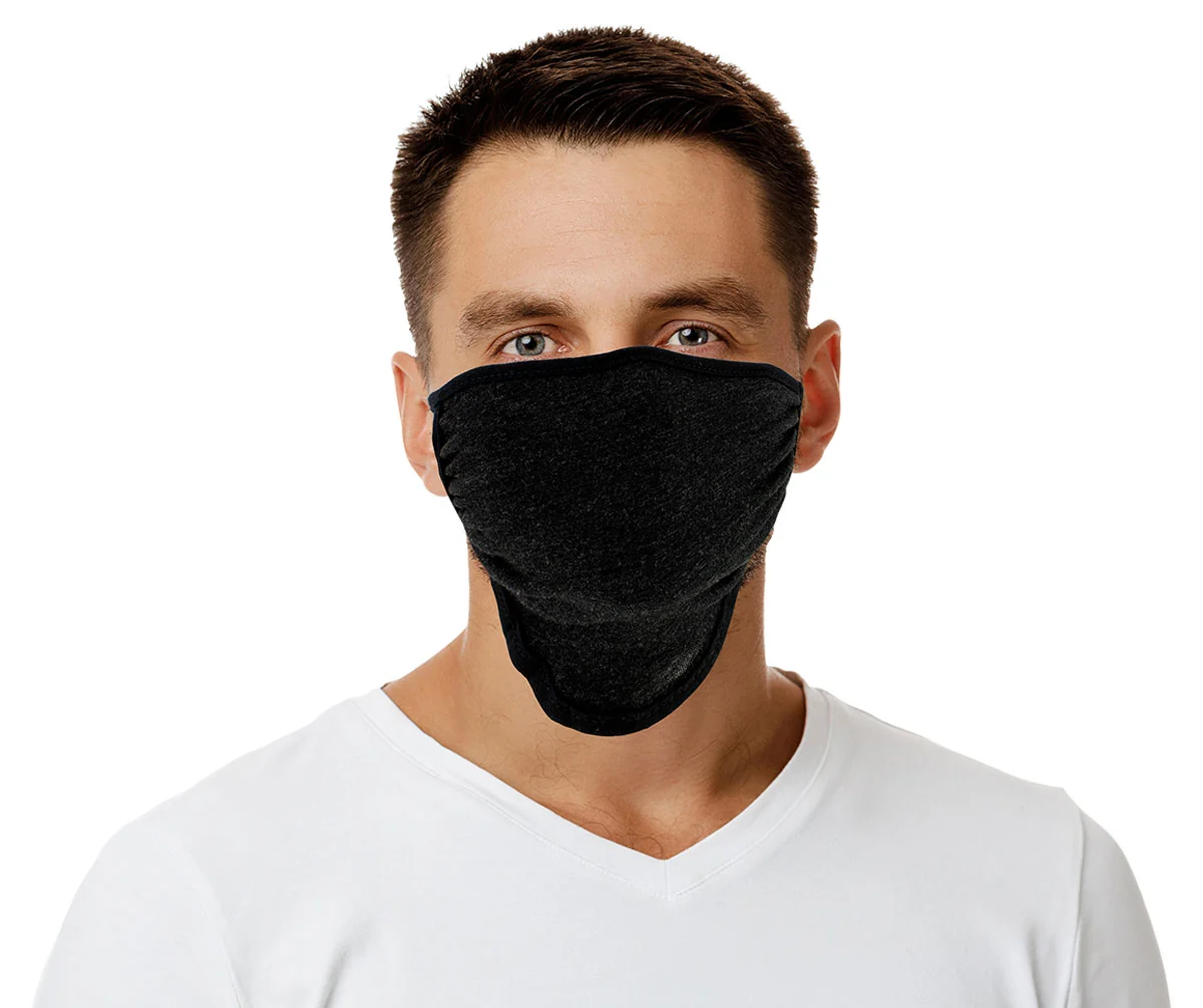 Quality Milwaukee Leather MP7924FM ‘Black and Grey’ USA Made 100 Cotton Protective Face Mask Modern