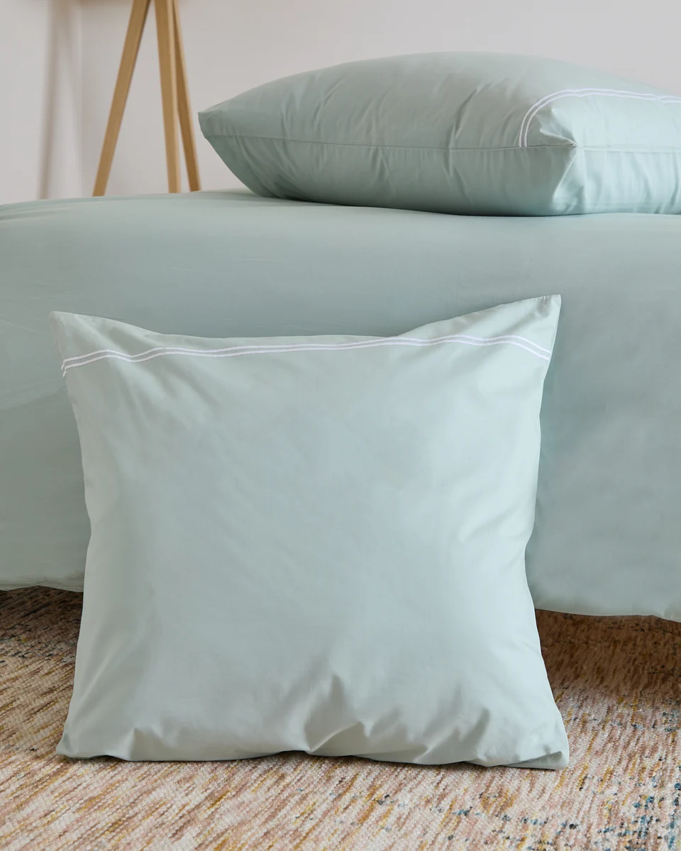 Exceptional Foxford Evelyn Sage Rolenio Square Pillowcase First-Class