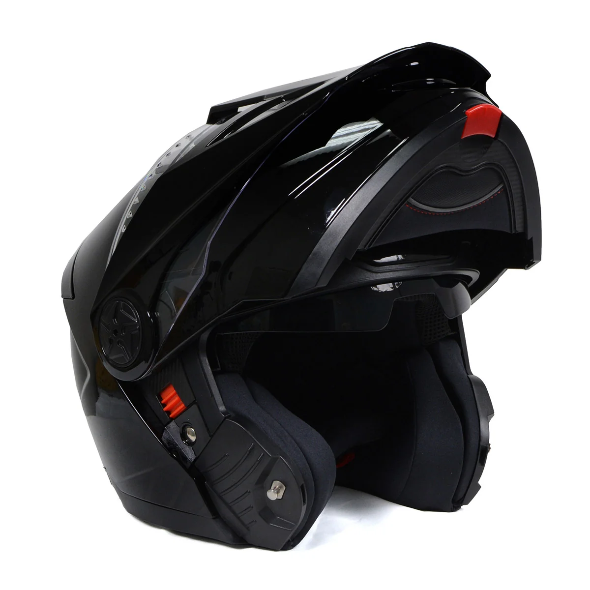 Sustainable Milwaukee Helmets Gloss Black Ominous Dual Sport Advanced Motorcycle Modular Helmet DOT MPH9821DOT Efficient