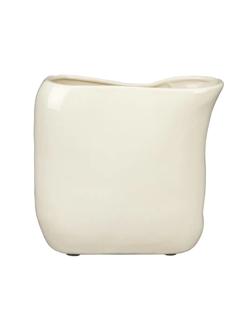 Carefully Designed Vase Edna Beige- Small Effective