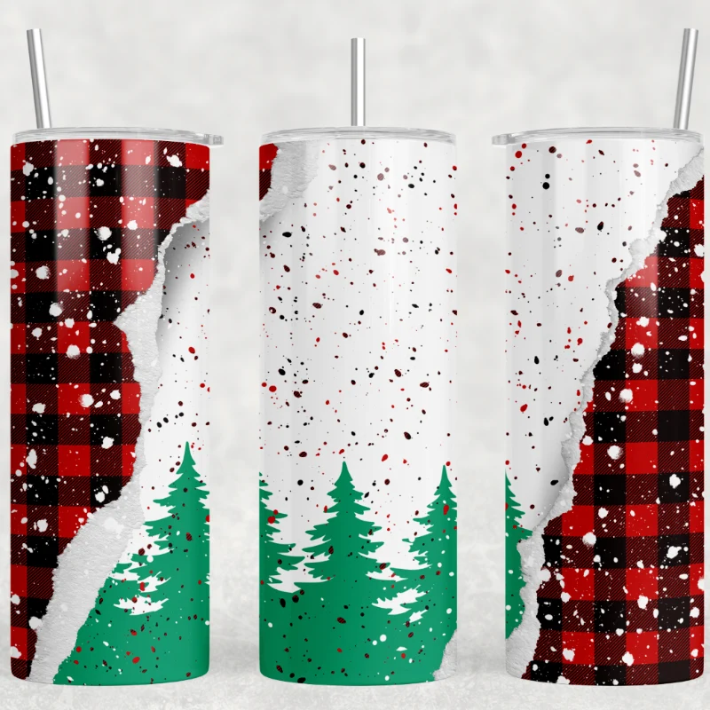 Eco-Friendly Christmas Snowfall Skinny Tumbler Prestigious