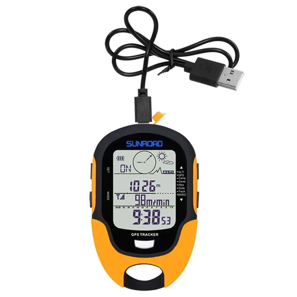 Advanced Handheld GPS Navigation Receiver – Portable Digital Altimeter Barometer Compass Locator for Outdoor Camping Hiking Fishing Excellent