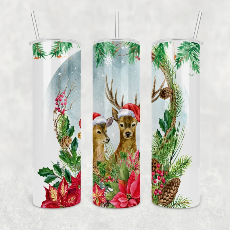 Contemporary Christmas Deer Tumbler Healthy