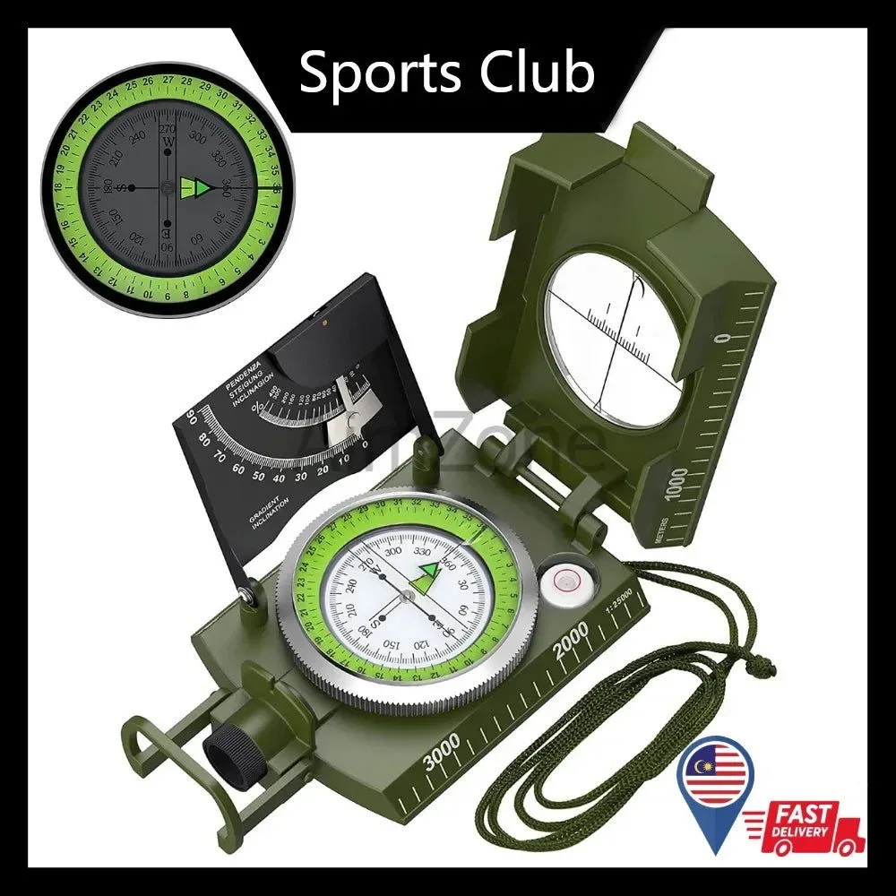 Advanced Outdoor Survival Gear Military Compass – Waterproof Shockproof Digital Compass for Camping Hiking Geological Navigation Relaxed