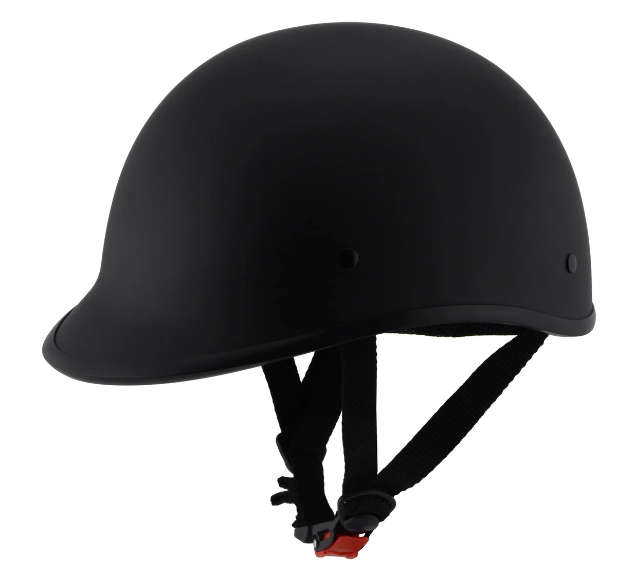 Professional Milwaukee Performance Helmets MPH9860N Derby Novelty Matte Black Half Helmet Functional