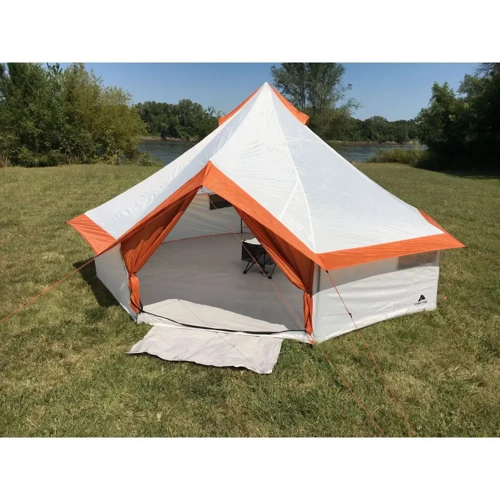 Exceptional Ozark Trail 8 Person Family Yurt Tent – Spacious Double Layer Cabin Tent with Fiberglass Poles Traditional