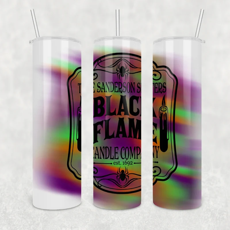 Breathable Black Flame Tumbler Clean