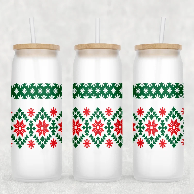 Innovative Christmas Glass Tumbler Detailed