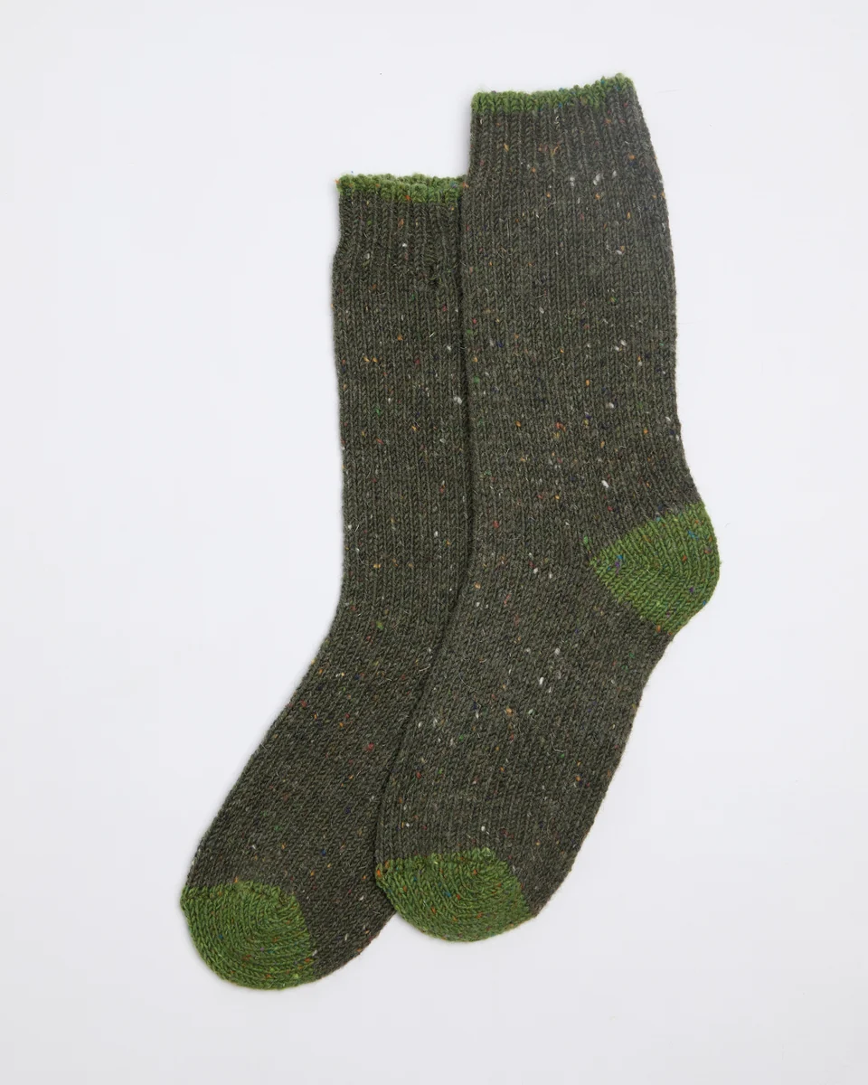 First-Class Foxford Men’s Walking Socks Green Eco-Friendly