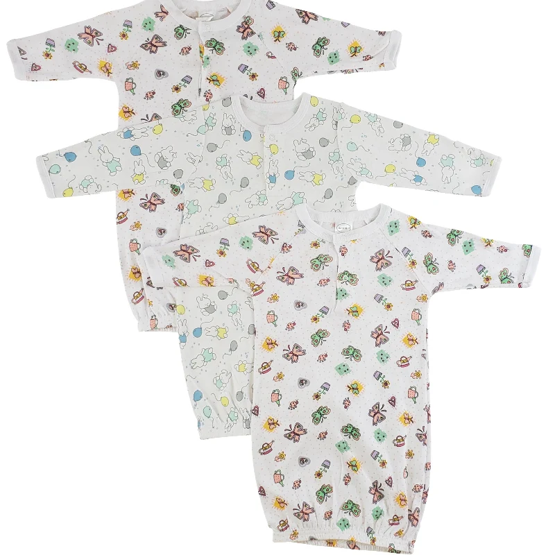 Reliable Bambini Baby Gown Set with Playful Prints Genuine