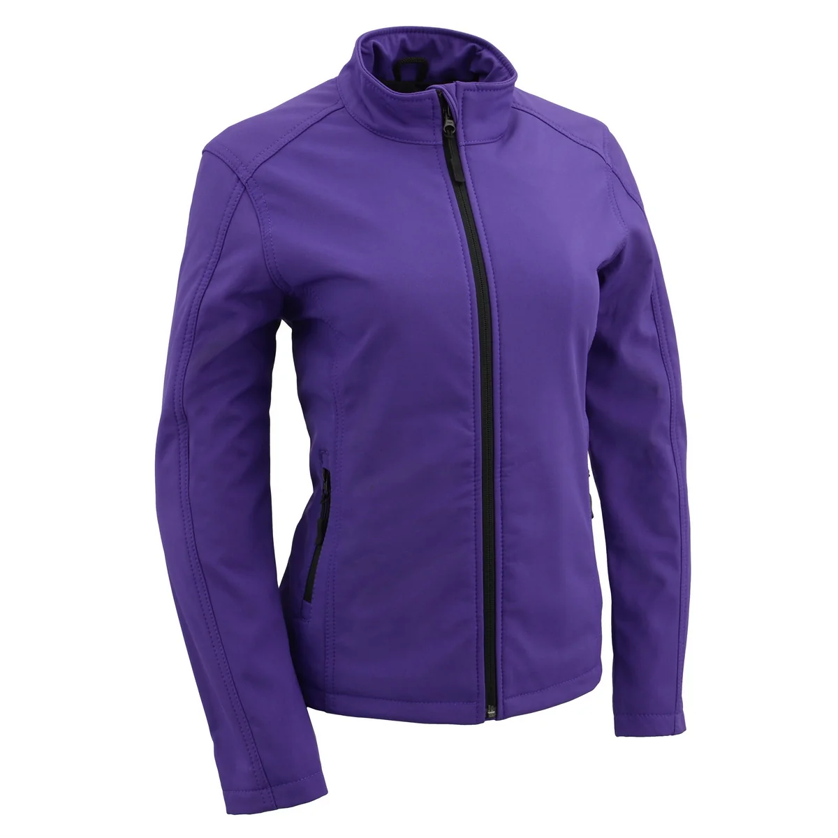 Elite Milwaukee Leather MPL2763 Women’s Purple Waterproof Lightweight Shell Jacket Trendy
