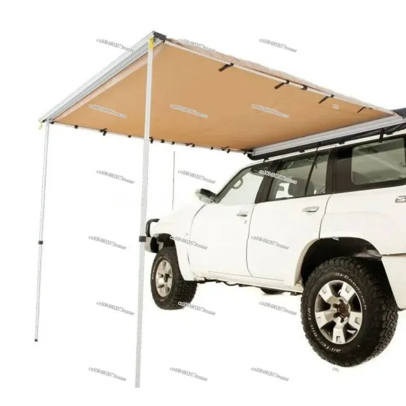 Smart Heavy-Duty SUV Car Awning Canopy — Waterproof Foldable Drive-Away Tent for RV Overland Camping Travel Sun Shelter with Aluminum Poles Excellent
