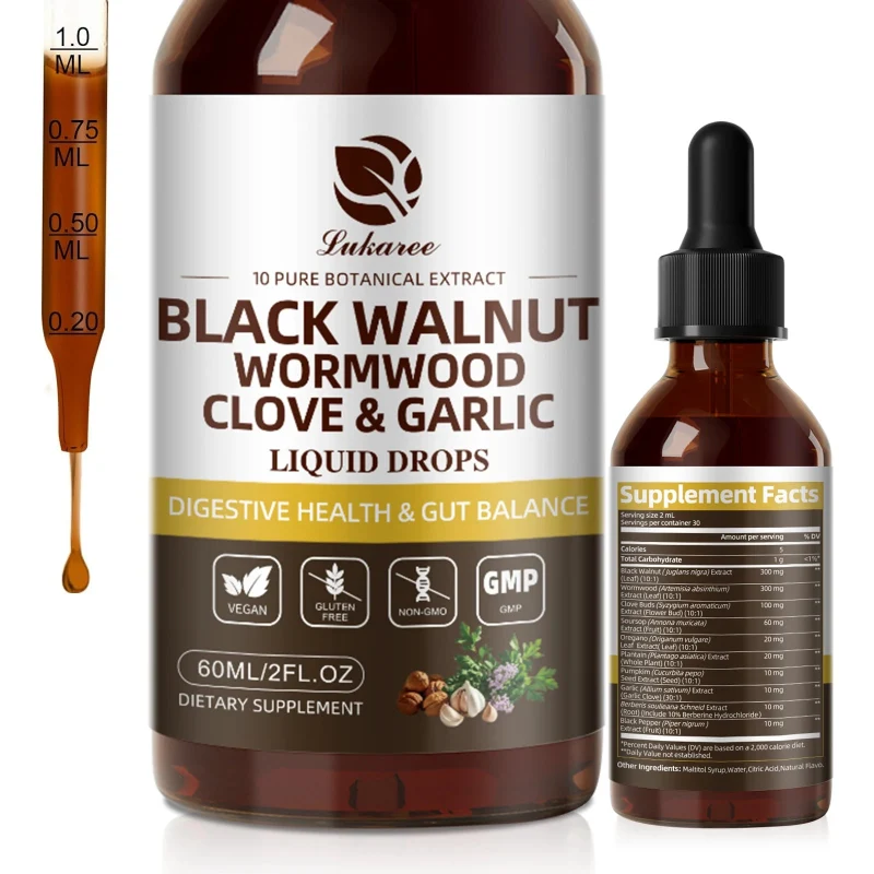 Modern Lukaree Black Walnut Liquid Drops – 60ML 2 FL OZ Powerful