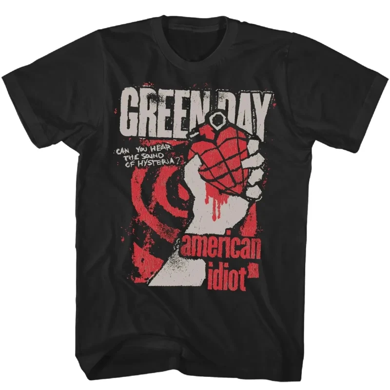 Pure Green Day American Idiot T-Shirt – Black Graphic Tee for Fans Contemporary