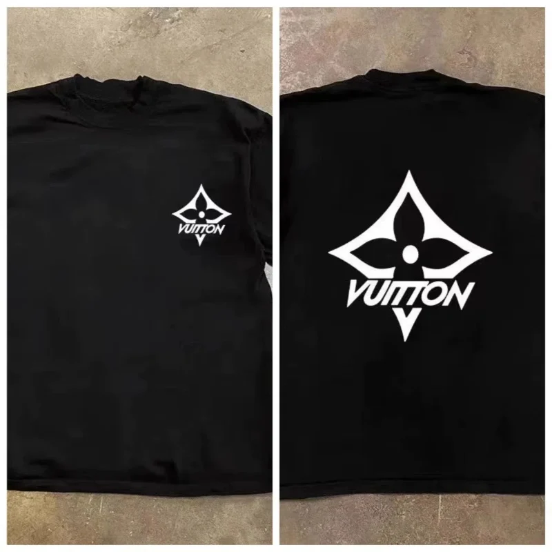 Enhanced VUITTON V Graphic T-Shirt – Stylish and Trendy Apparel for Fashion Enthusiasts