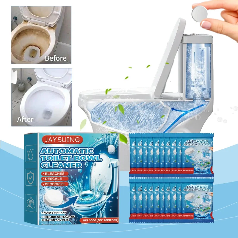 Lightweight JAYSUING Automatic Toilet Bowl Cleaner Tablets for Effortless Cleaning and Freshness Specialty