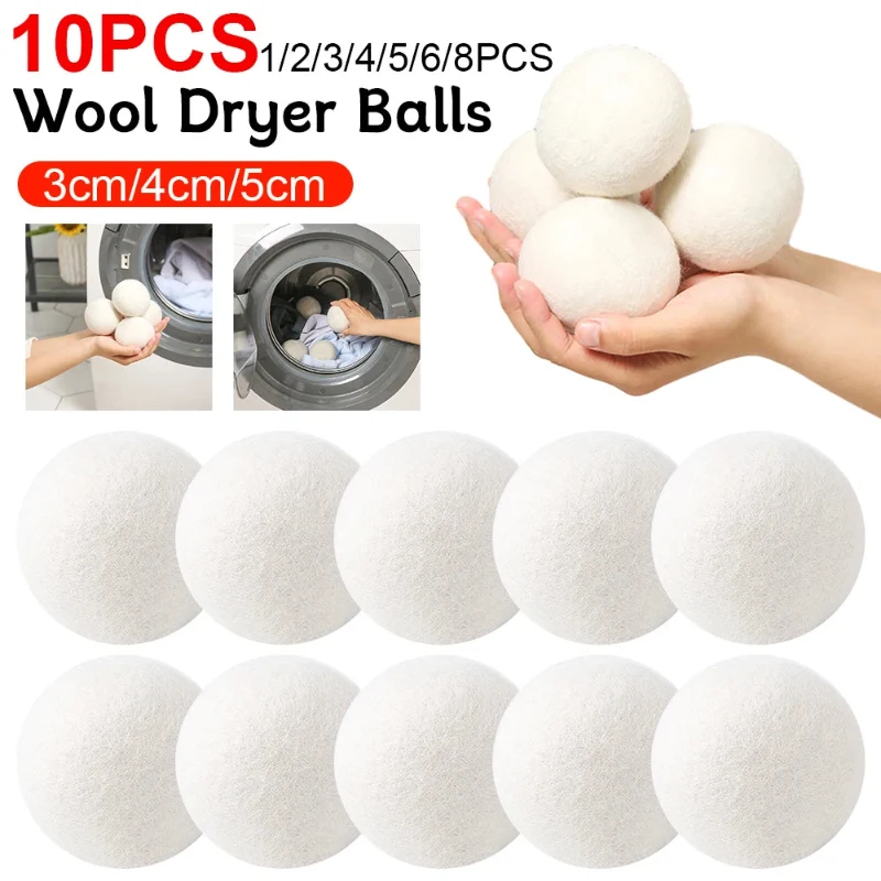 Crafted Reusable Wool Dryer Balls Set for Efficient Laundry Drying Consistent