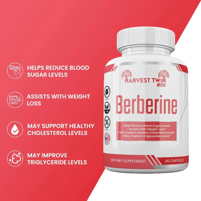 Sustainable Harvest Twin Berberine – 60 Capsules Genuine
