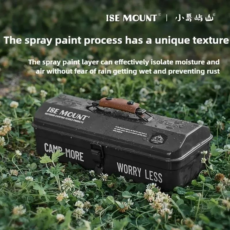 Dependable Outdoor Toolbox – Durable Metal Storage Box with Customizable Compartments for Camping and Outdoor Healthy