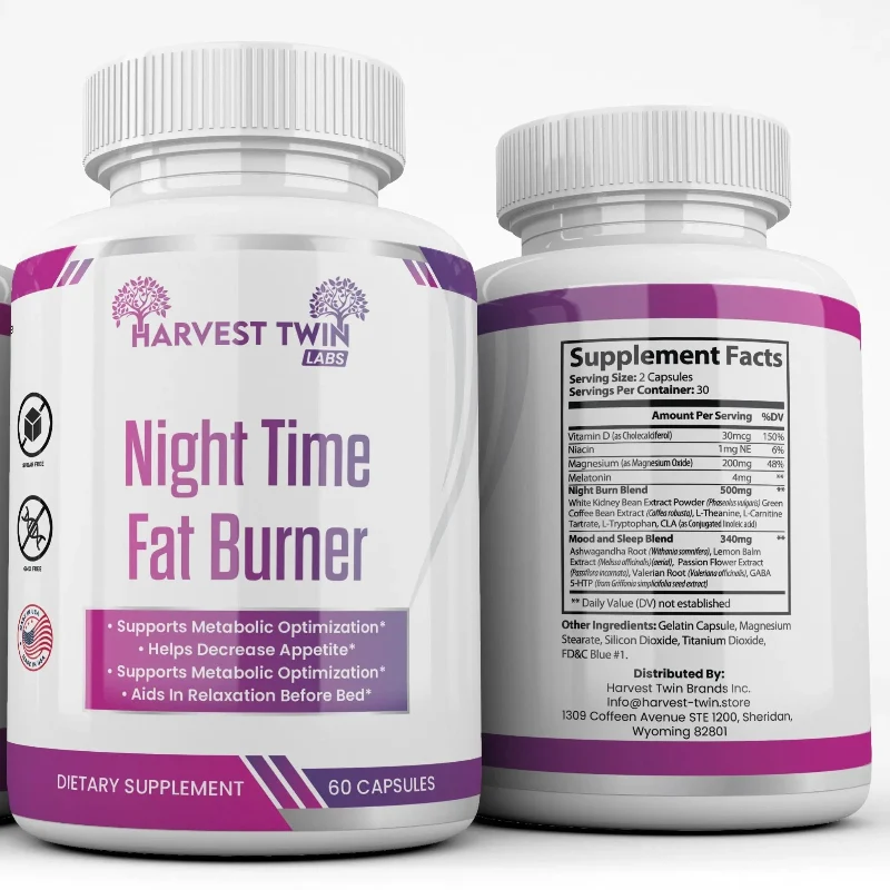 Breathable Night Time Fat Burner Supplement Functional