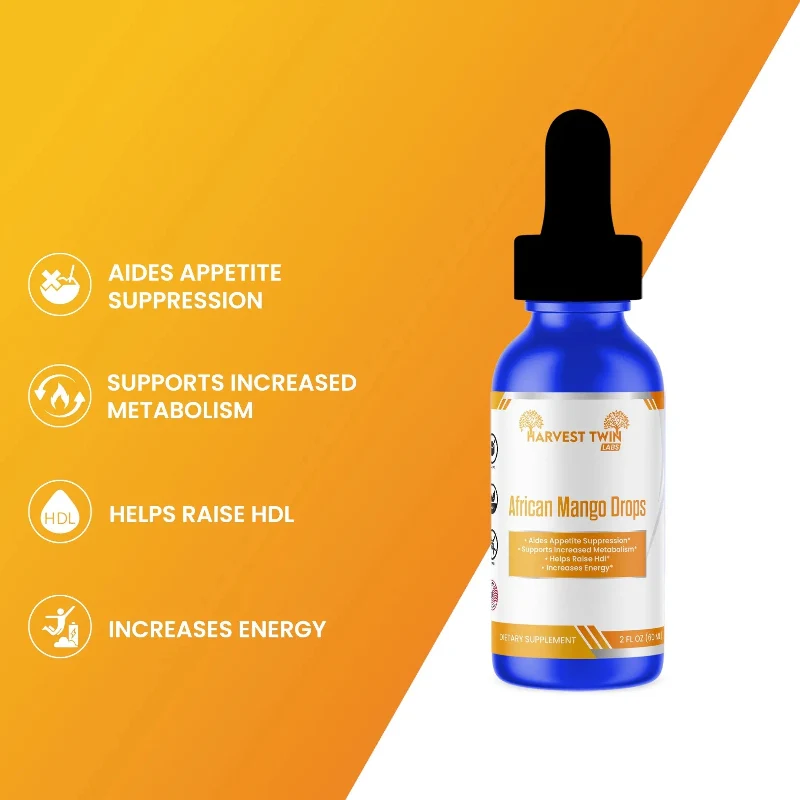 Long-Lasting Harvest Twin Labs African Mango Drops Dietary Supplement – 2 fl oz 60 ml High-Performance