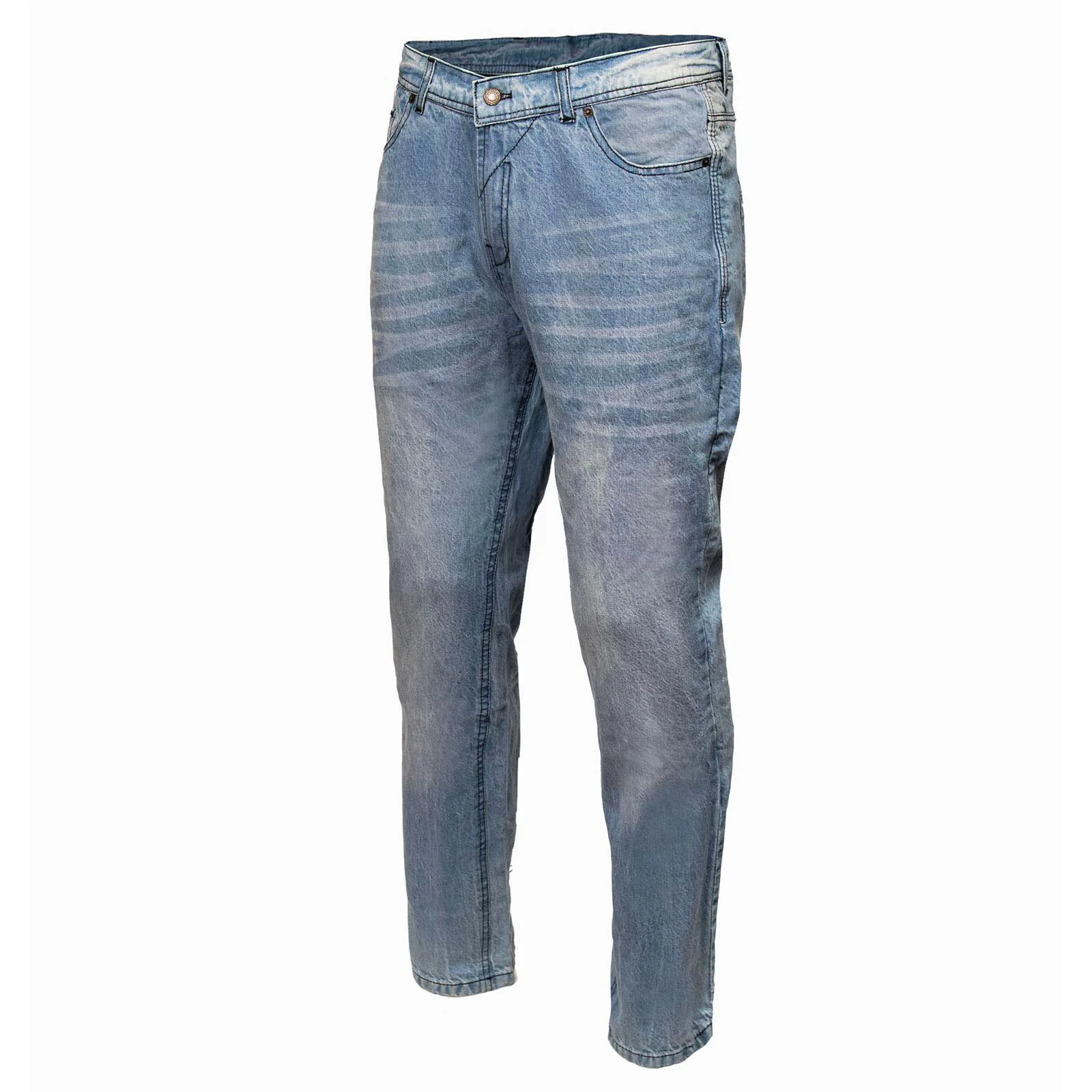 Environmentally Friendly Milwaukee Leather MDM5002 Men’s Metro Blue CE Armored Motorcycle Riding Denim Jeans Reinforced w Aramid Fibers Premium