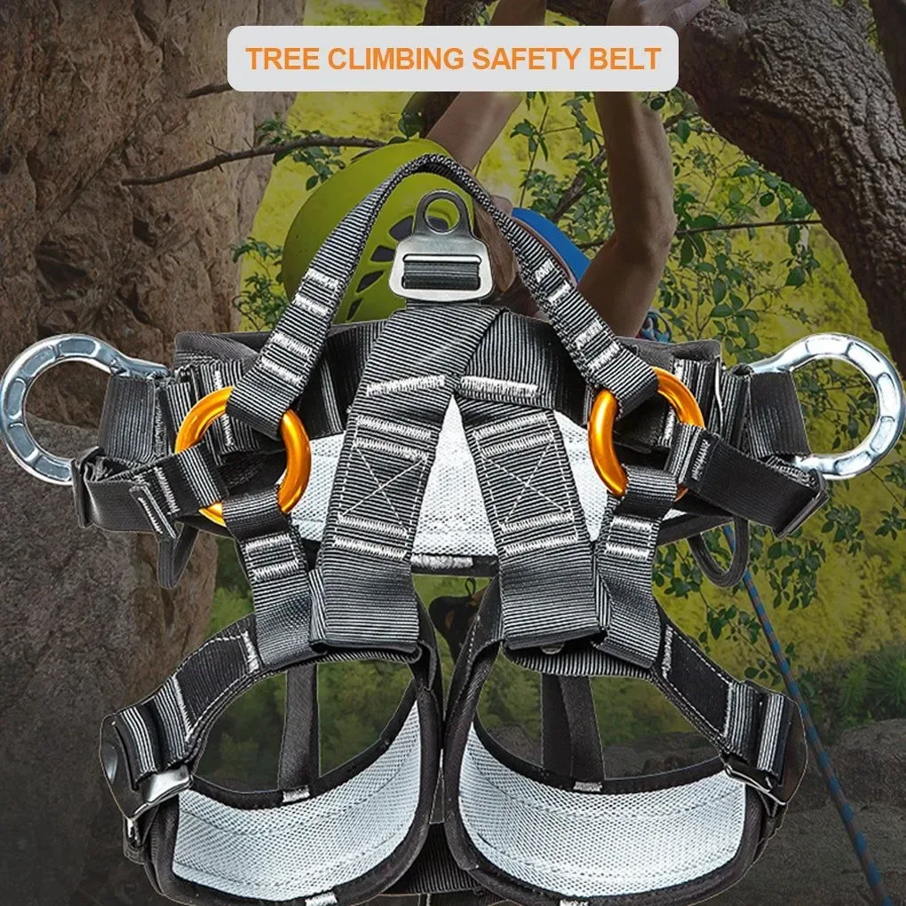 Clean Professional Climbing Harness – Adjustable Safety Belt for Fall Protection Premium Material
