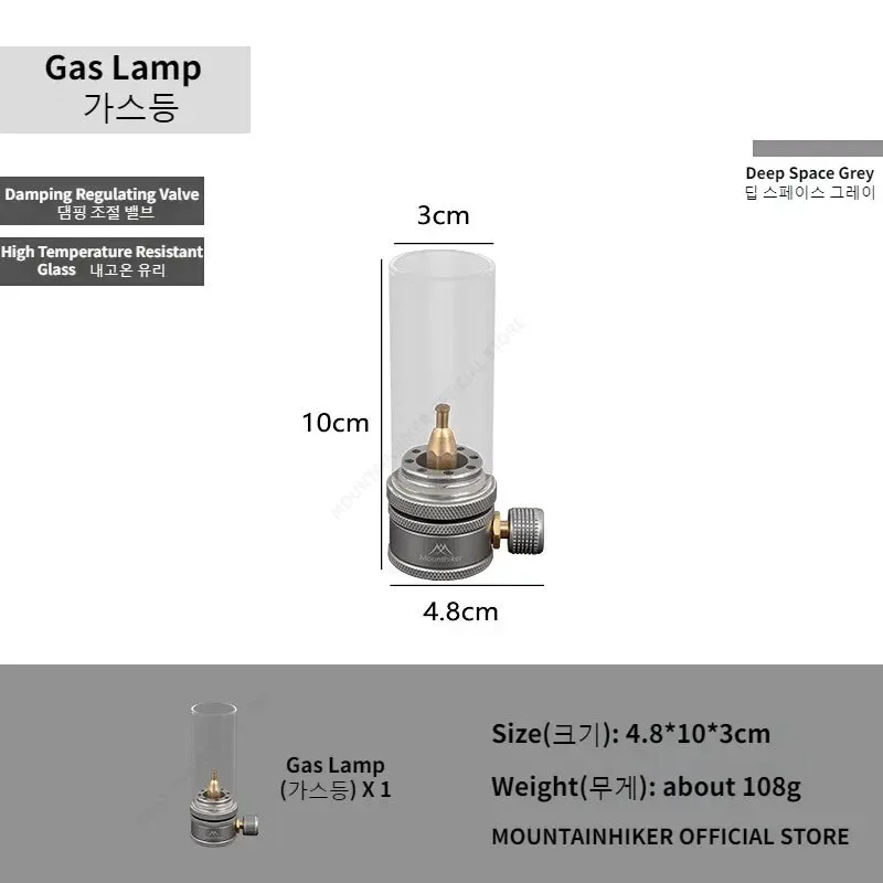 Solid Portable Outdoor Gas Camping Lamp – Lightweight Emotional Atmosphere Lantern with Energy-Saving Long-Lasting Light User-Friendly