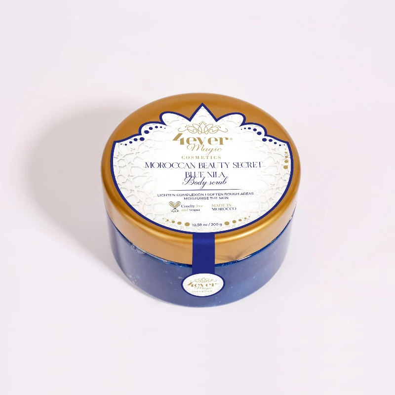 Powerful 4ever Cosmetics Moroccan Beauty Secret Blue Nila Body Scrub – 300g Enhanced
