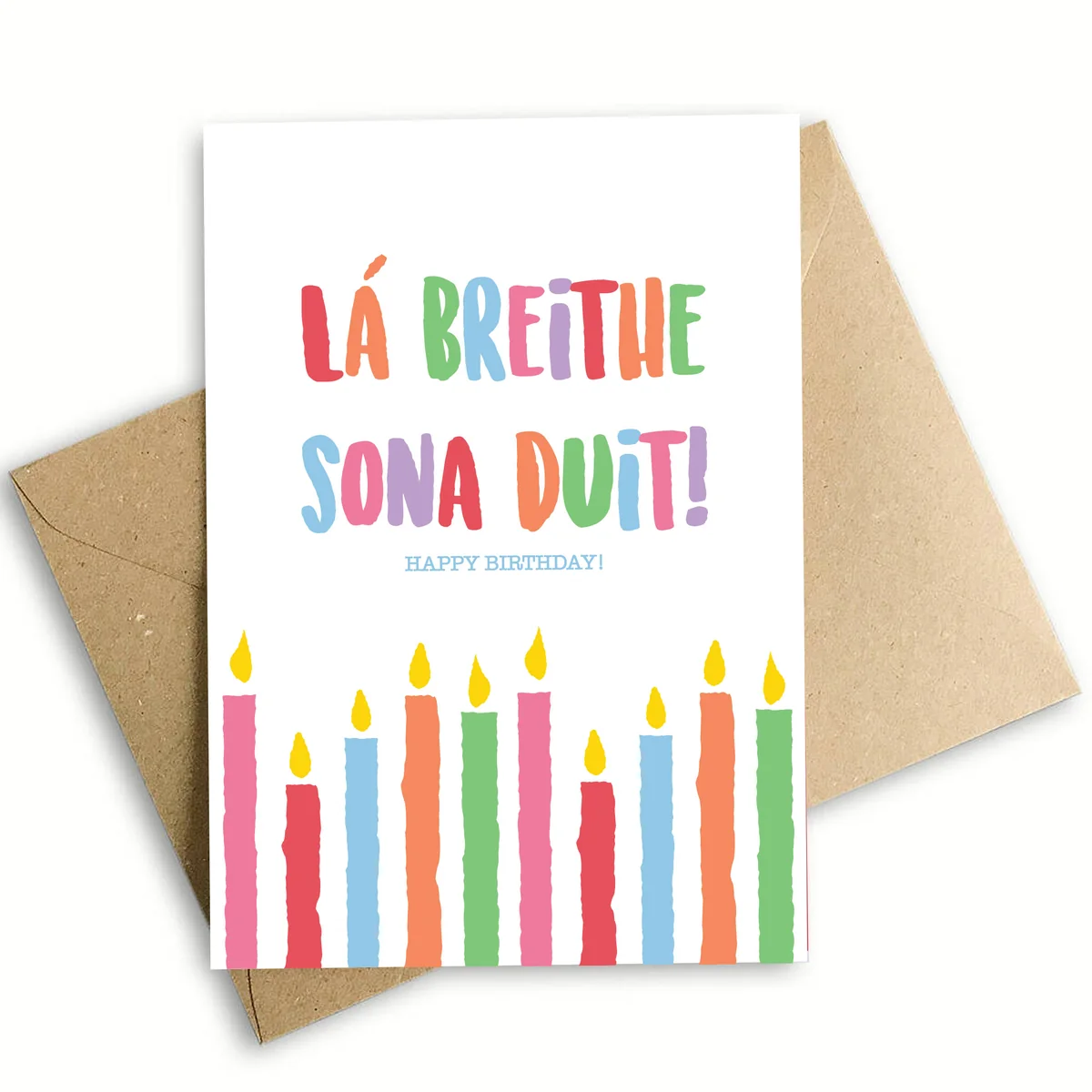 Specialty Happy Birthday Candles Greeting Card Outstanding