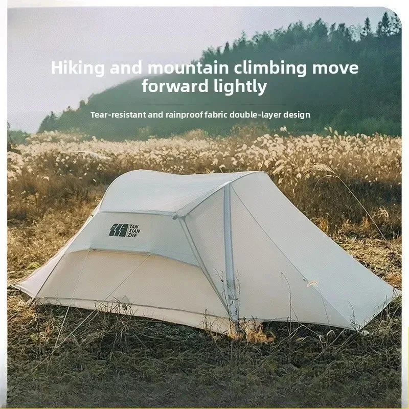 Premium Material 4-Season Waterproof Camping Tent – Double-Layer Rainproof Hiking Tent for Mountaineering Outdoor Adventures Expertly Made