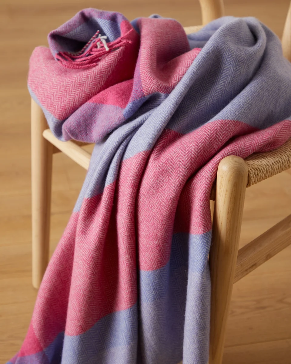 Exclusive Foxford Áine Lambswool Throw Organic