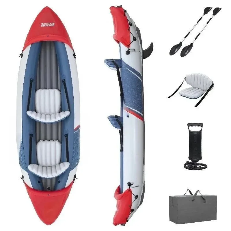Classic Inflatable 2-Person Fishing Kayak – Lite-Rapid Design for Easy Transport Genuine